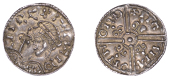 Harold I (1035-1040), Penny, Long Cross Fleur-de-Lis type [BMC VI; BEH Bc], struck at Norwich by Manna, draped and...