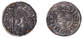 Cnut (1016-1035), Penny, short Cross type [BMC XVI; BEH H], struck at Norwich by Manna, draped and diademed bust...