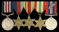 The outstanding and deeply poignant Second War M.M. group of five awarded to Company Sergeant-Major J. C....