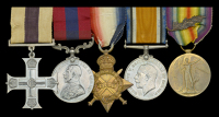 A Great War ‘Western Front’ M.C., D.C.M. group of five awarded to Second Lieutenant A. L. Martin, Reserve...
