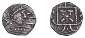 Early Anglo-Saxon Period, Sceatta, Primary Series C, c. 680-710, radiate bust right, two annulets and chevron...