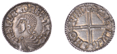 Æthelred II (978-1016), Penny, Long Cross type [BMC IVa; BEH D], struck at London by Æthelweard, draped bust left,...