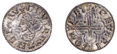 Cnut (1016-1035), Penny, Quatrefoil type [BMC VIII; BEH E], struck at Hertford by Wulfric, draped and crowned bust...