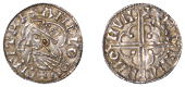 Cnut (1016-1035), Penny, Quatrefoil type [BMC VIII; BEH E], struck at Huntingdon by Stanmaer, draped and crowned...
