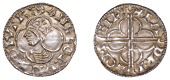 Cnut (1016-1035), Penny, Quatrefoil type [BMC VIII; BEH E], struck at Ipswich by Eadric, draped and crowned bust...