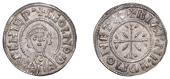 Archbishops of Canterbury, Ceolnoth (833-70), Penny, Gp III, Floreate Cross phase, c. 864-65, struck at Canterbury...