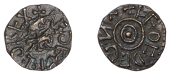 Kings of Northumbria, Æthelred II, First Reign, Styca, Gp Ai, struck by Leofthegn, +aejelrej rex around cross...