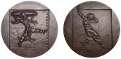 FRANCE, Les Ballets Russes, Scheherazade, 1910 [original struck 1949], a restrike bronze medal by H.-E. Navarre, the...
