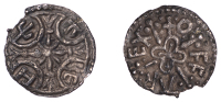 Kings of Mercia, Offa (757-96), Light coinage, c. 785-88, Struck at Canterbury by Heaberht, small voided cross...