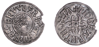 Kings of Mercia, Coenwulf (796-821), Penny, Gp III, struck at Canterbury by Tidbeorht, draped and diademed bust...