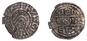 Kings of Mercia, Burgred (852-74), Penny, Phase IB [P2/A], struck by the moneyer Duda, draped and diademed bust...