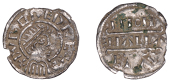 Kings of Mercia, Burgred, Penny, Phase IIA [H1/D], struck by the moneyer Ciallaf, draped and diademed bust right,...