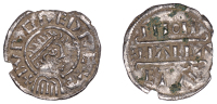 Kings of Mercia, Burgred, Penny, Phase IIA [H1/D], struck by the moneyer Ciallaf, draped and diademed bust right,...