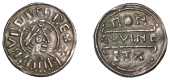 Kings of Mercia, Burgred, Penny, Phase IIA [H5/C], struck by the moneyer Wine, draped and diademed bust right,...