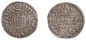 Kings of Mercia, Burgred, Penny, Phase IIb [V3/A], struck by the moneyer Beagstan, draped and diademed bust right,...