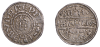 Kings of Mercia, Burgred, Penny, Phase IIb [V3/A], struck by the moneyer Beagstan, draped and diademed bust right,...