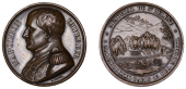 FRANCE, Mémorial de Sainte-Hélène à Napoléon [St Helena Memorial to Napoléon], 1840, a copper medal by...