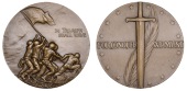 JAPAN/U.S.A., For Conquer We Must, 1945, a bronze medal by R.P. Chambellan for the Society of Medalists, American...