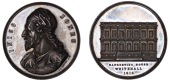 ENGLAND, Inigo Jones, 1849 [struck 1852], a silver medal by C.F. Carter for the Art Union of London, bust left, rev....