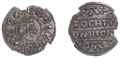 Kings of Wessex, Æthelred I (865/6-871), Four Line type [BMC II], Penny, struck at Canterbury by Torhtmund,...