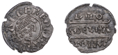 Kings of Wessex, Æthelred I, Penny, Lunettes type, struck from Rochester(?) dies by the moneyer Æthelgar, draped...