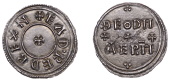 Eadred (946-955), Penny, Two Line type [HT 1], struck from North-Eastern dies by the moneyer Theodmar, +ead ‘ red...