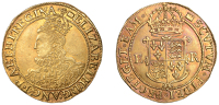 Elizabeth I (1558-1603), Sixth issue, Pound, mm. woolpack [1594-5], bust 8A, reads et hi regina, annulet stops on...