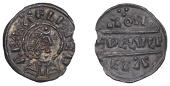 Kings of Wessex, Alfred the Great (871-899), First coinage, Penny of Lunettes type struck from Canterbury dies by...