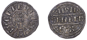 Kings of Mercia, Burgred, Penny, Phase III [H12/A], struck by the moneyer Cenred, draped and diademed bust right,...
