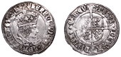 Henry VII (1485-1509), Profile issue, Groat, regular type, mm. pheon, triple band to crown, reads agl z f, double...