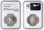 Rhodesia, Republic (1970-1978), Proof 25 Cents, 1975, Pretoria (KM 16). Lightly toned, otherwise as struck, rare...