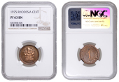 Rhodesia, Republic (1970-1978), Proof Cent, 1975, Pretoria (KM 10). Lightly toned, otherwise as struck, rare [Graded...