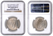 Southern Rhodesia, Halfcrown, 1952, London (KM 24). Lamination error at 3 o’clock on obverse, otherwise extremely...