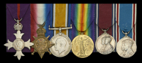An interesting Great War ‘Palestine’ M.B.E. group of six awarded to Captain J. C. Watson, Royal Air Force, late...