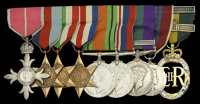 A post-war M.B.E. group of nine awarded to Major R. Brammall, Parachute Regiment and Army Air Corps, who witnessed...