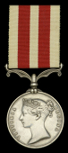 The Indian Mutiny medal awarded to Ressaldar Meer Wullayat Hoosein, Sirdar Bahadoor, 8th Irregular Cavalry, one of...