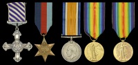 Family group:

A Second World War Pathfinder’s D.F.C. pair awarded to Flight Lieutenant A. A. Diggins, Royal Air...