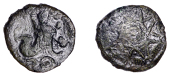 British Iron Age, CANTII, Sego (c. AD 5-15), bronze Unit, Sego Sphinx type, geometric pattern forming eight pointed...