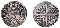 Edward I (1272-1307), Penny, class 9b2, Kingston-upon-Hull, with star on breast, pothook ns, reads vill’, 1.33g/5h...