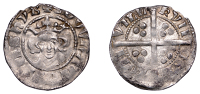 Edward I (1272-1307), Penny, class 9b1, Kingston-upon-Hull, no star on breast, pothook ns on obv., unbarred on rev.,...