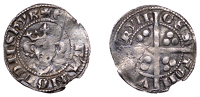 Edward I (1272-1307), Penny, class 9b1, Kingston-upon-Hull, with star on breast (not clear), Roman ns on obv.,...