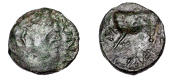 British Iron Age, CATUVELLAUNI and TRINOVANTES, Cunobelin (c. AD 8-41), bronze Unit, Augustus type, laureate head...