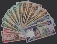 Banco de Angola, a group of the 24 November 1972 series, including 20 Escudos (3), 50 Escudos (14), 100 Escudos (9),...