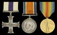 A Great War Western Front M.C. group of three awarded to Lieutenant F. W. S. Burton, 3rd South African Infantry,...