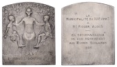 FRANCE, Oeuvres Scolaires [School Projects], c. 1930, a uniface plated bronze plaque, unsigned [by R.-A.-A.-J....