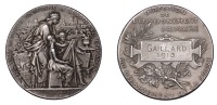 FRANCE, Enseignement Primaire du Dessin, Paris [Primary School Drawing Instruction], 1895, a silver award medal by...