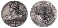 FRANCE, République Française, 1887, a plated bronze medal by L.-A. Bottee and Deleporte, adopted for the Caisse...