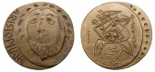 FRANCE, Aristophane [Aristophanes], 1968, a large Surrealist cast bronze medal by A. Belot for the Club français de...