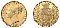 Victoria (1837-1901), Sovereign, 1848, obv. 2, Arabic date in numeral (Hill 31; S 3852C). Very fine, scarce	 £800-£900