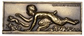 FRANCE, Faune a l’Ecureuil [Wildlife and the Squirrel], 1935, an Art Déco uniface bronze plaque by G. Crouzat,...